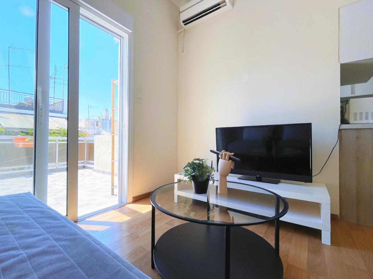 Wsd Luxury Stylish 1Bd Apt With City View Balcony Athén Kültér fotó