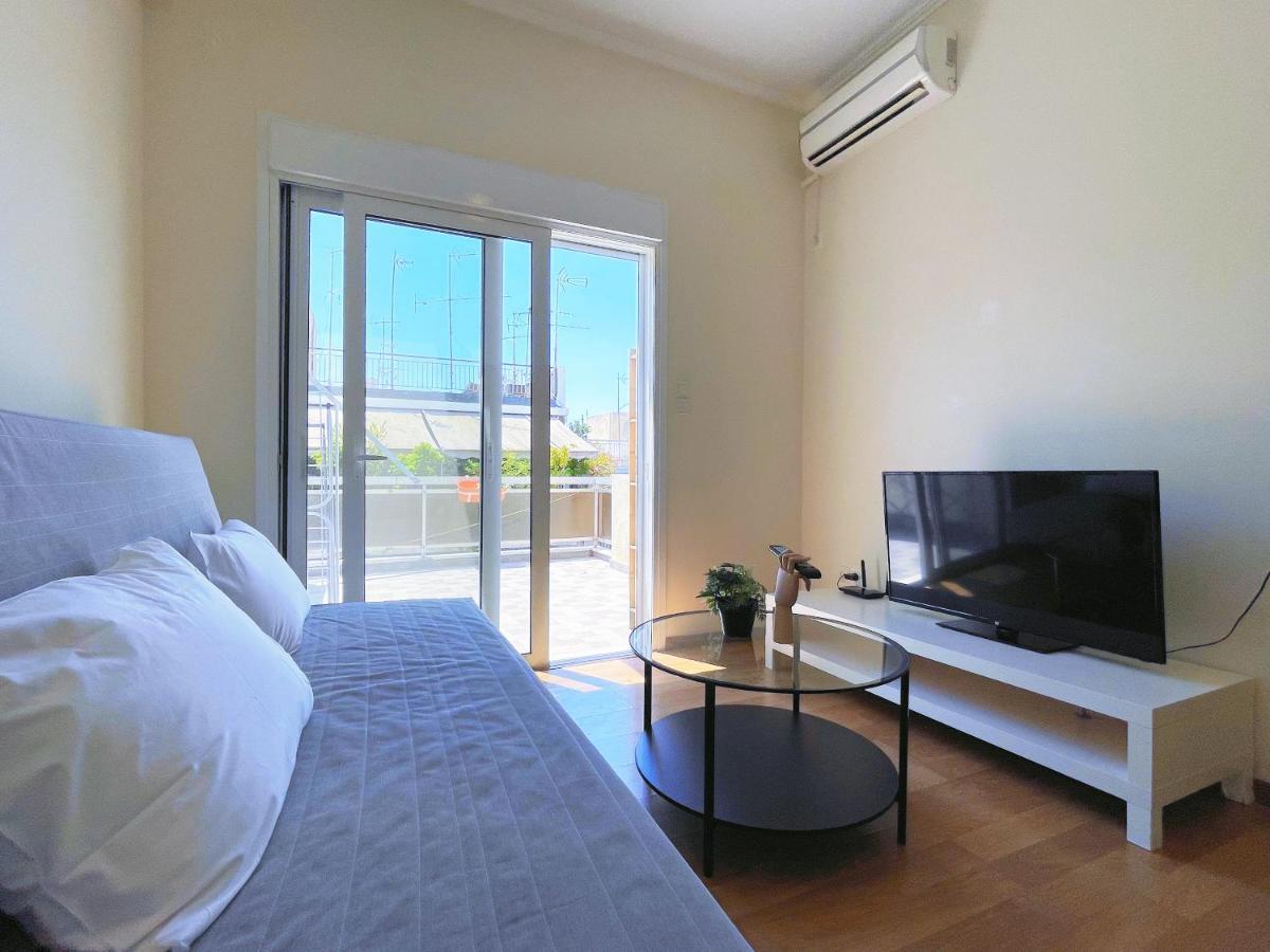 Wsd Luxury Stylish 1Bd Apt With City View Balcony Athén Kültér fotó
